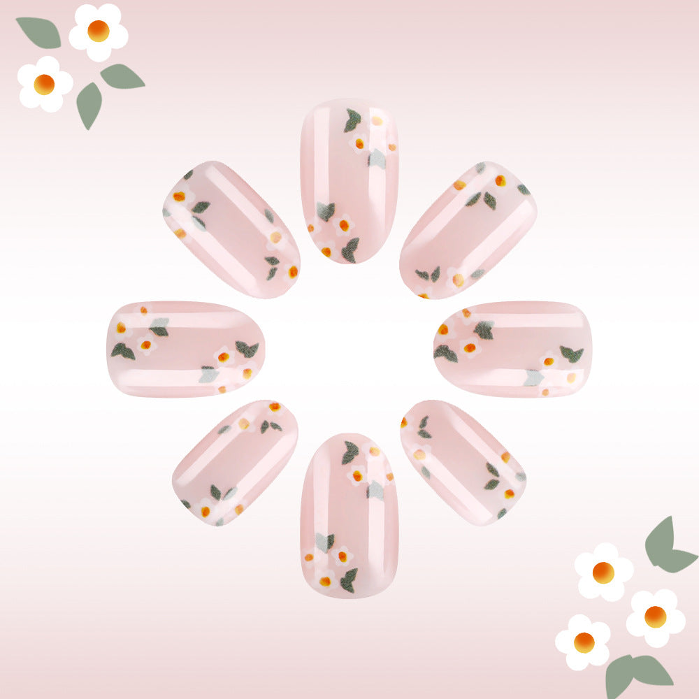 Florales Druck Gel Nail Art Brehn