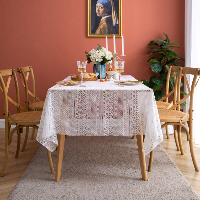 Klassische elegante Spitzen Tischdecke