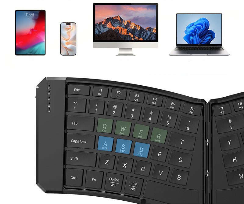 Tragbare zusammenklappbare Bluetooth-Tastatur Brehn
