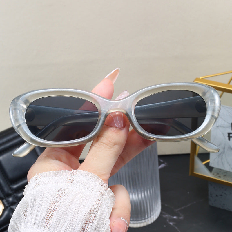 Damen modische Sonnenbrille mit ovalem Design und UV-Schutz Brehn