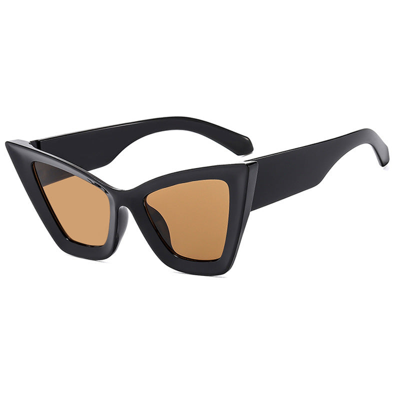 Damen Cat-Eye Sonnenbrille mit einzigartigem Wellenrahmen Brehn