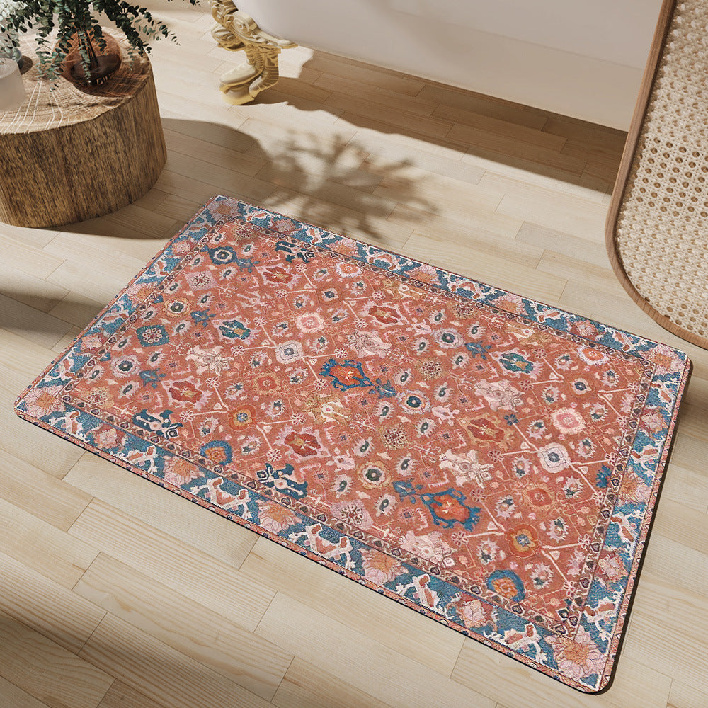 Elegante Blumenmuster-Badematte Brehn