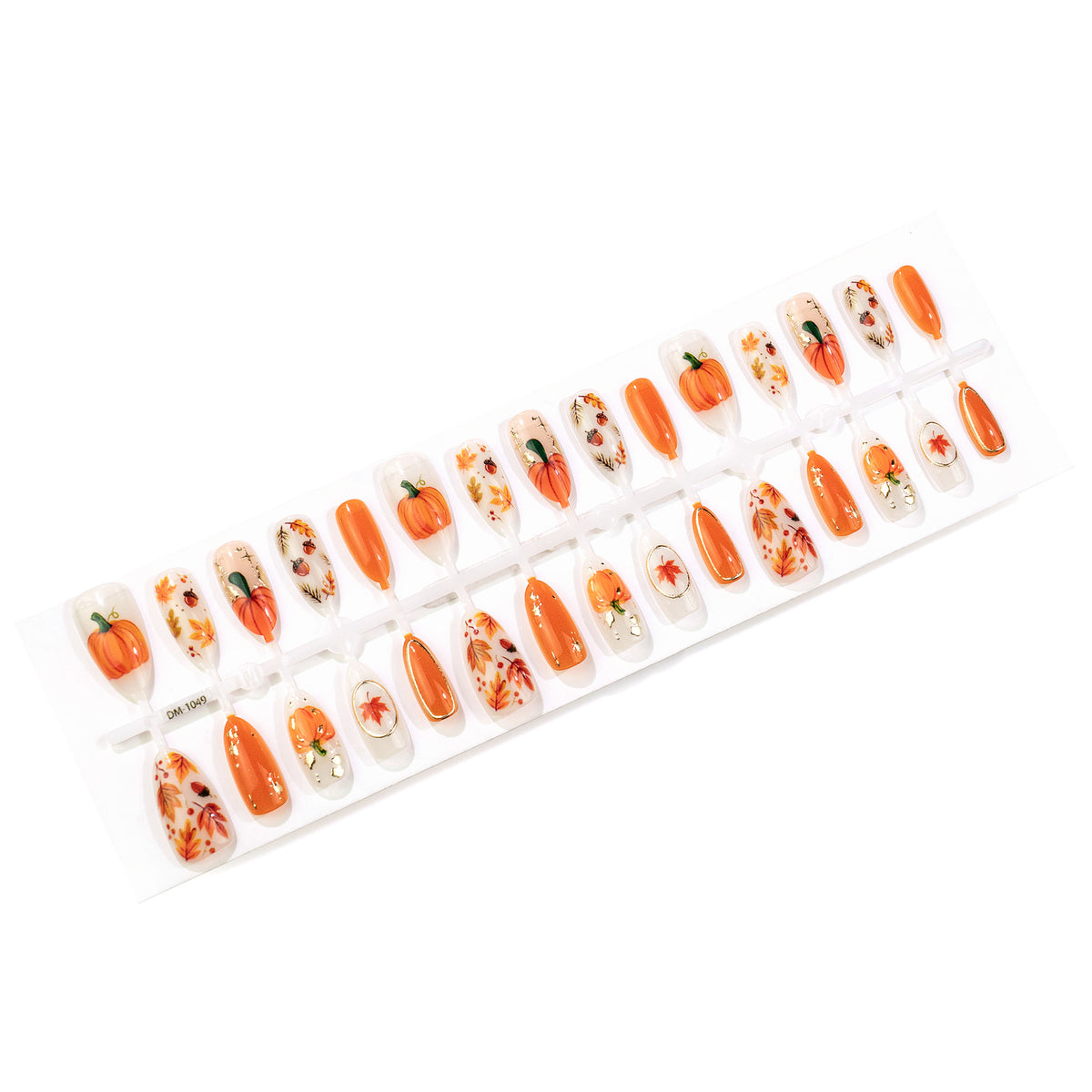 Künstlerisches herbstliches Press-On Nagelkunst Set Brehn