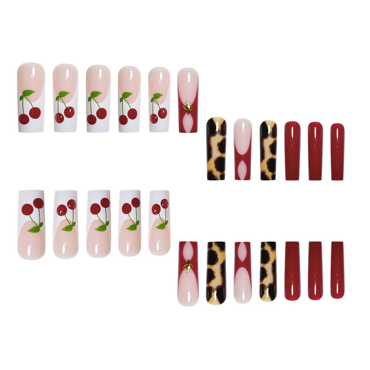 Künstlerische Lange Nail Art Extensions Brehn