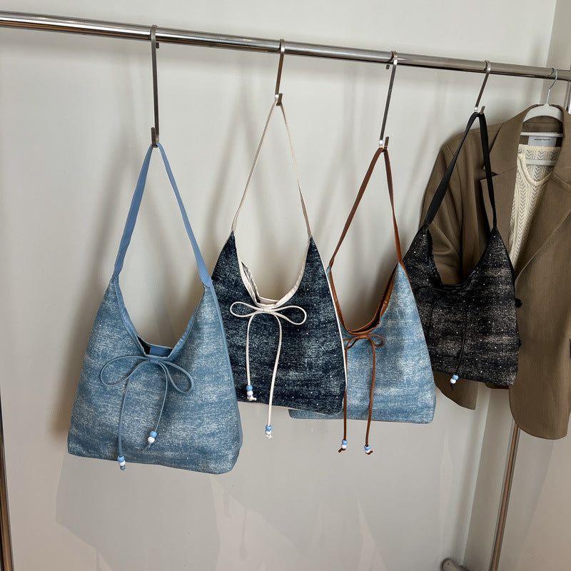 Bequeme Kordelzug-Eimer Tasche