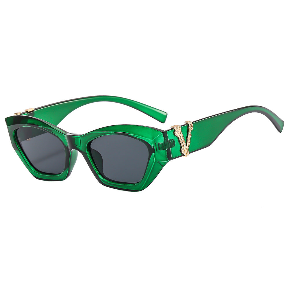 Damen Cat-Eye Sonnenbrille mit luxuriösen Details Brehn