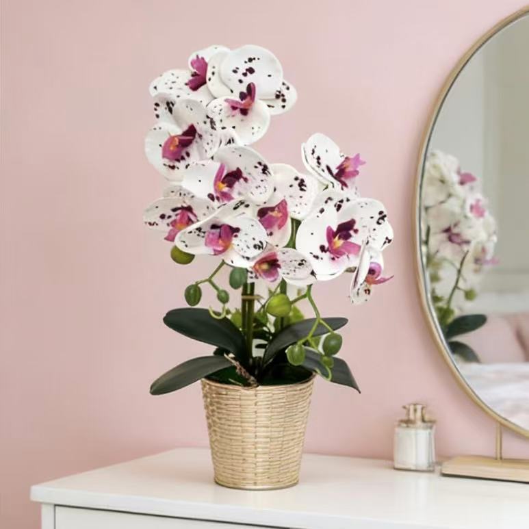 Künstliche Orchidee Florale Anzeige für Innenraumdeko