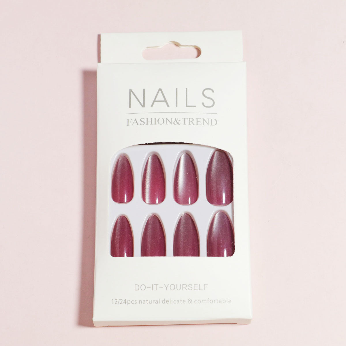 Glänzendes mandelförmiges Press-On-Nagelset Brehn 1787225031