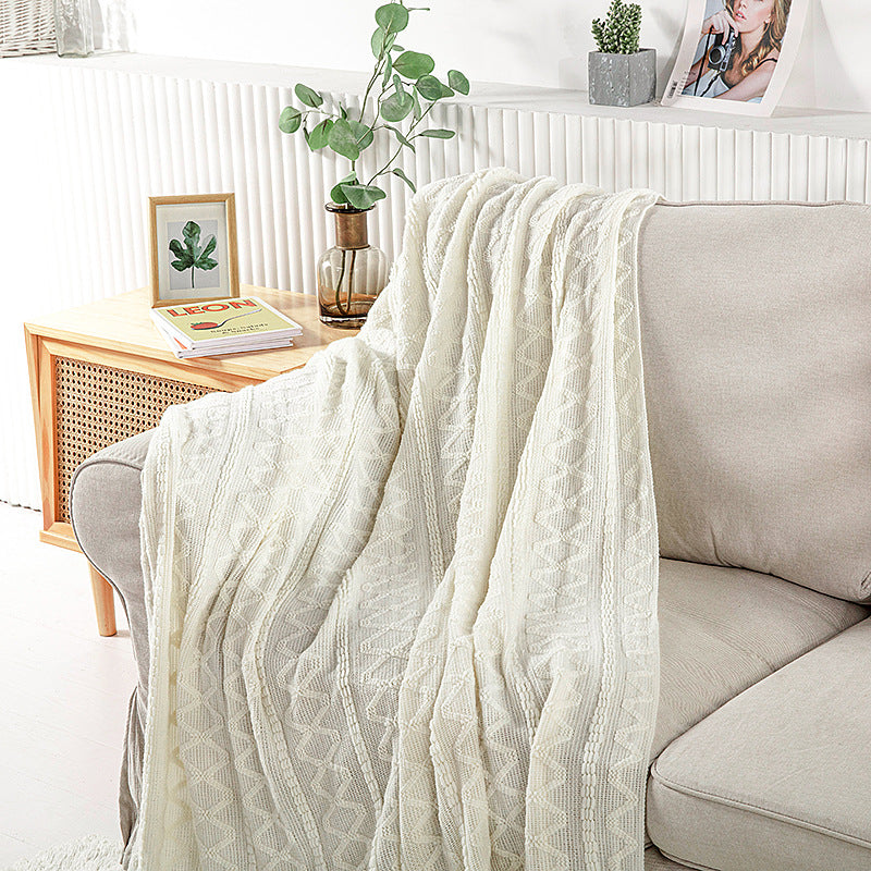 Gemütliche Strickdecke