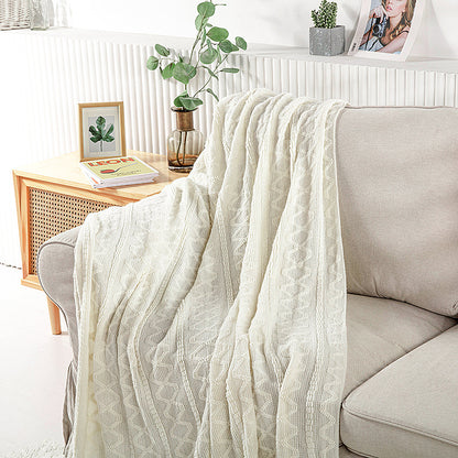 Gemütliche Strickdecke