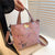 WoArtistic gemusterte Mini-Tote-Bag Brehn