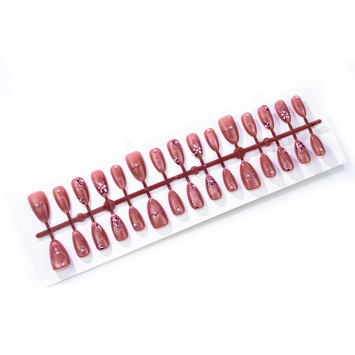 Elegantes Blumen Press-On Nagel Set