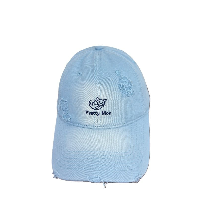 Damen Distressed Casual Bestickte Baseballmütze Brehn