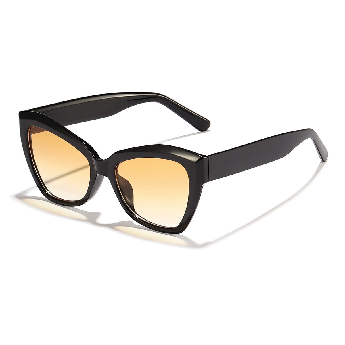 Damen Cat-Eye Sonnenbrille mit stilvollem transparentem Rahmen Brehn