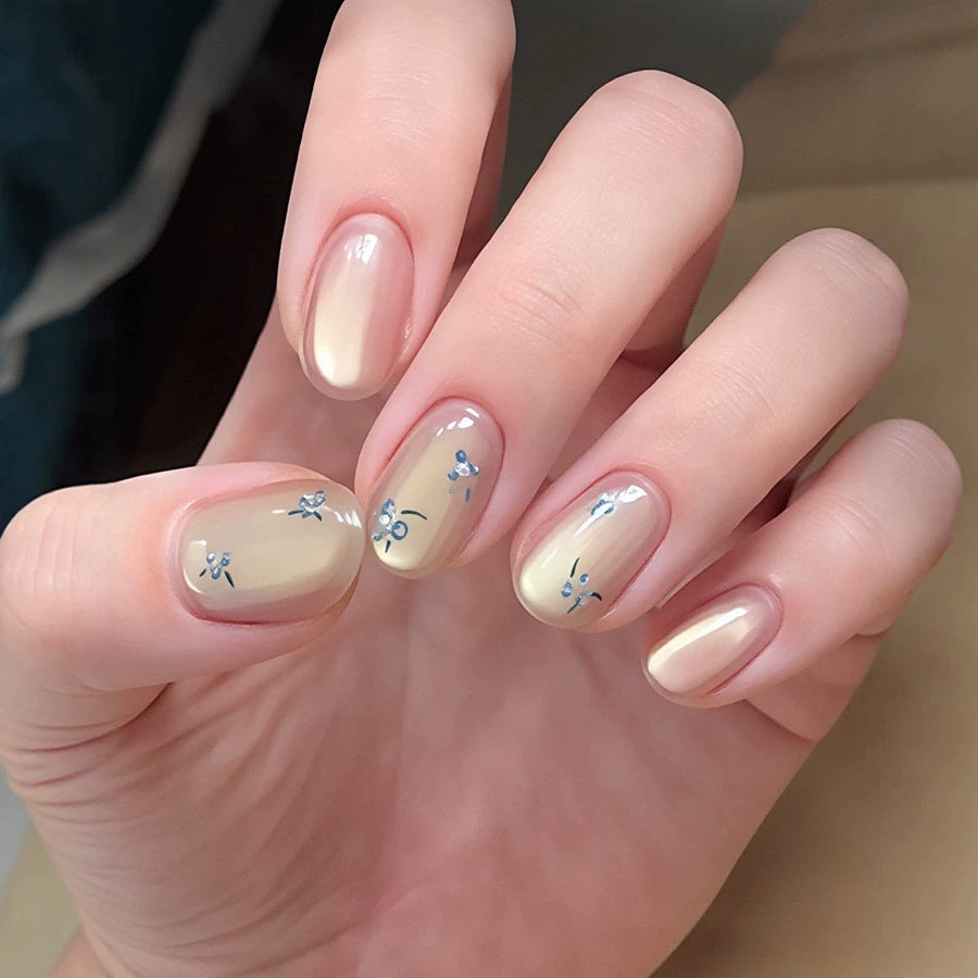 Blumen-Design Press-On Nagelset Brehn
