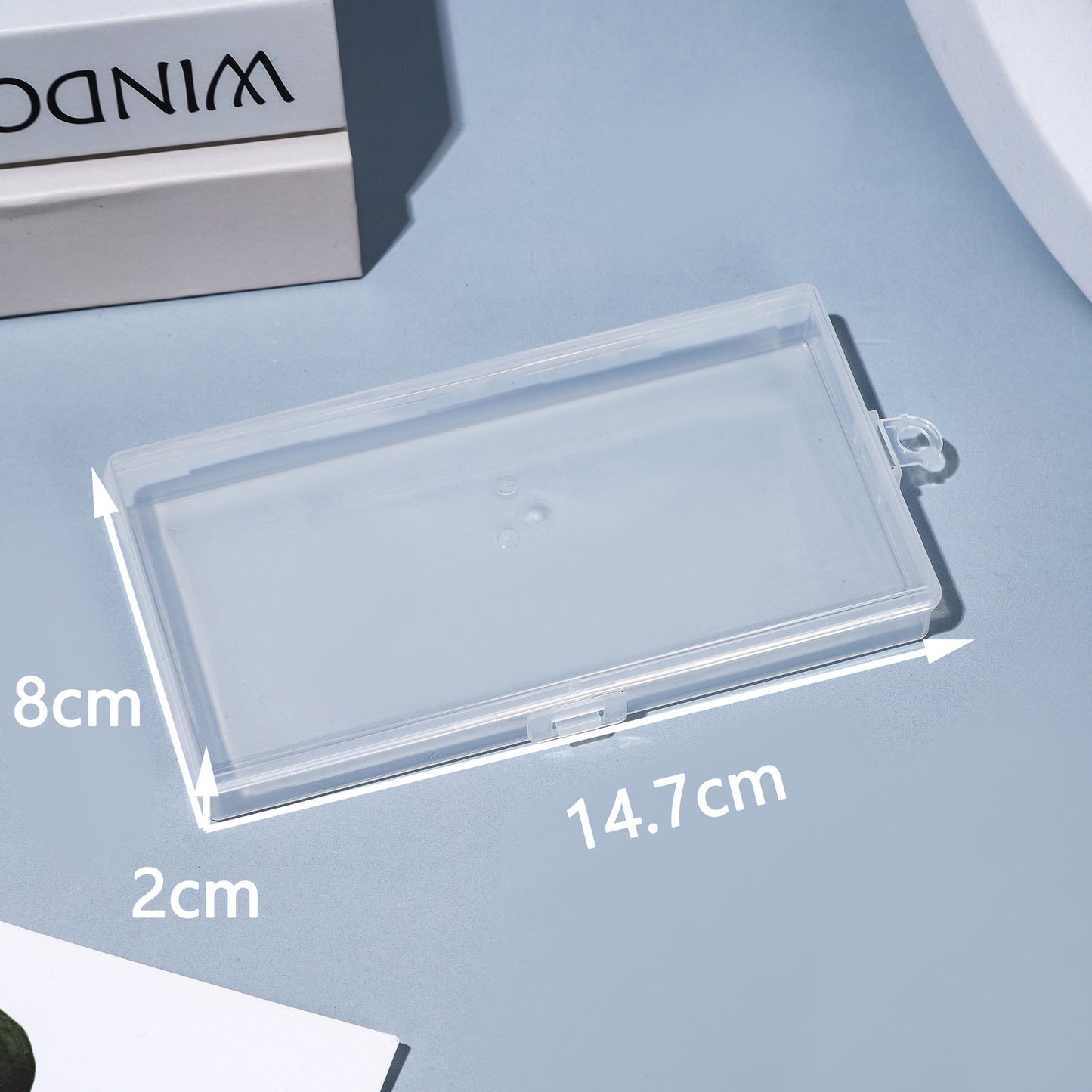 Schlanke transparente Aufbewahrungsbox Brehn