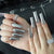 Metallic Finish Lange Press-On Nägel Brehn
