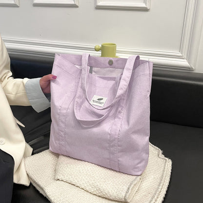 Robuste Corduroy Tote Bag mit inneren Taschen