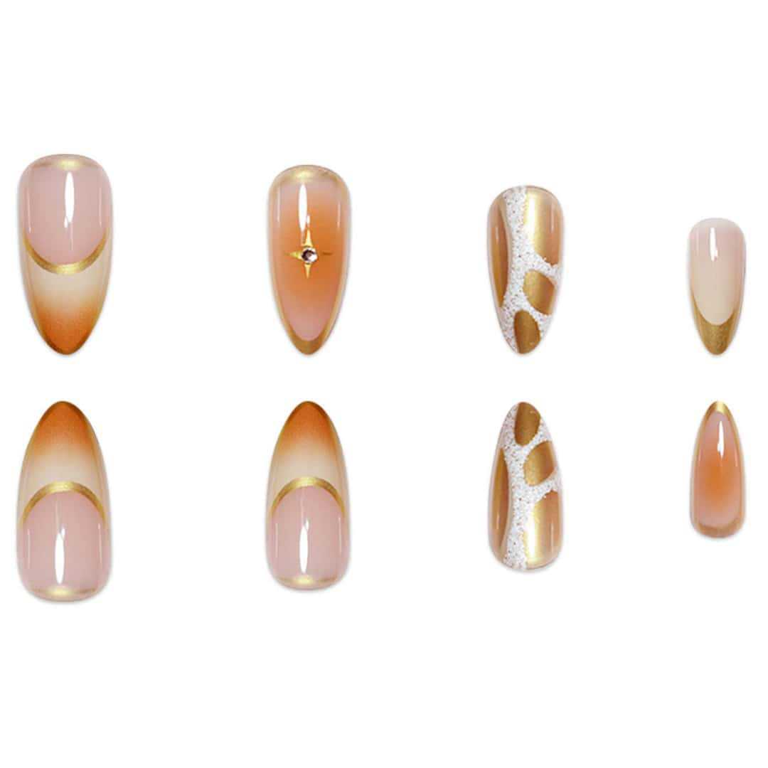 Premium Stiletto-Nagelverlängerungen mit künstlerischem Design Brehn