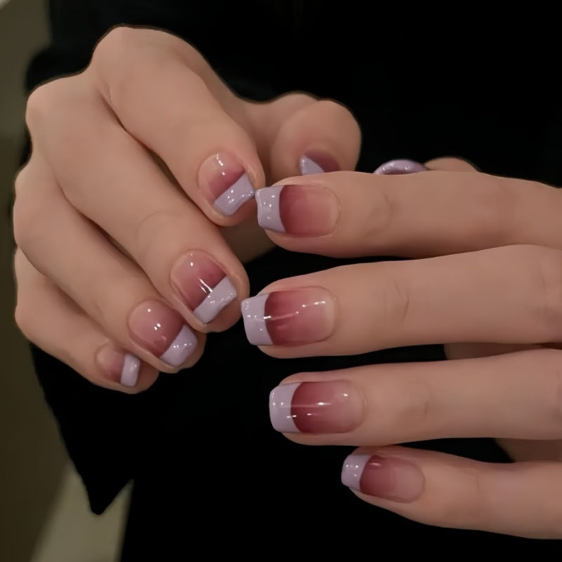Elegantes Ombre-Nagelkunst-Press-On-Set Brehn