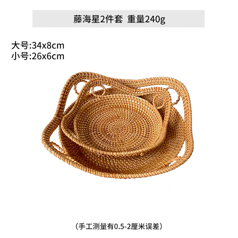 Damen herzförmiger Rattan-Korb Brehn