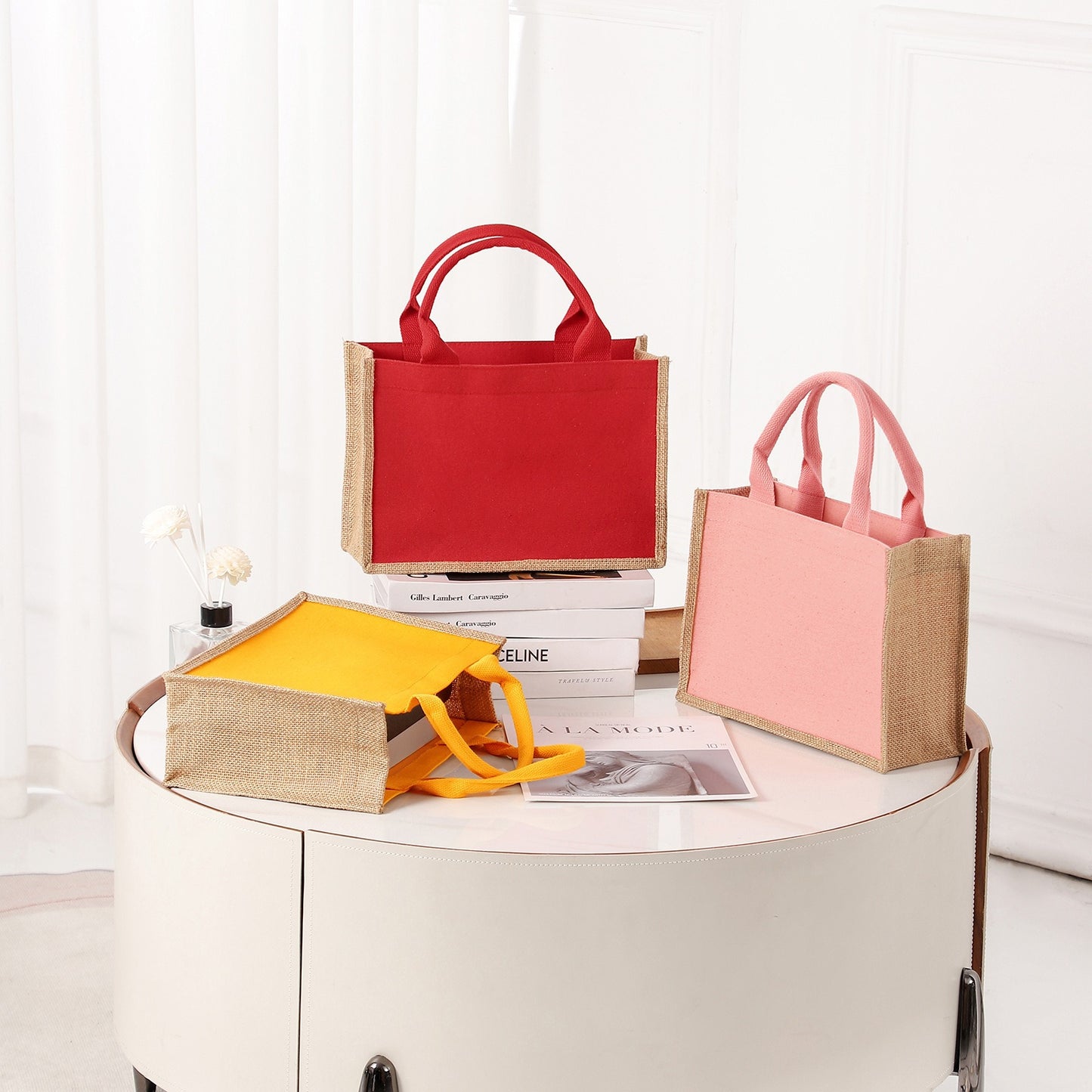 Geräumige Jutetasche mit Verstärkten Griffen Brehn