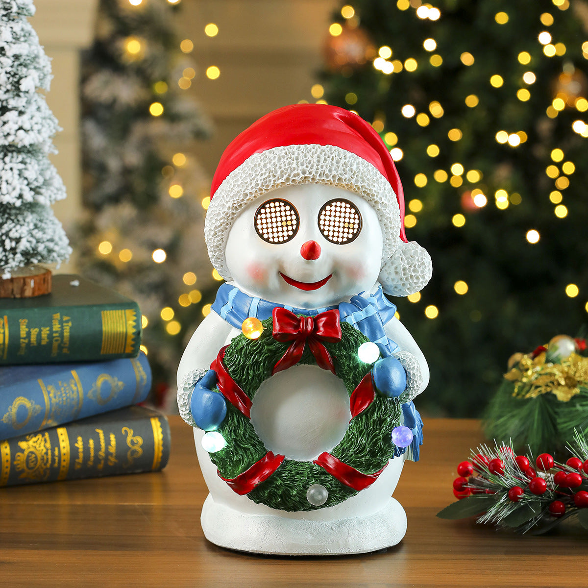 Dekorative LED Leuchtende Rentierfigur Schale