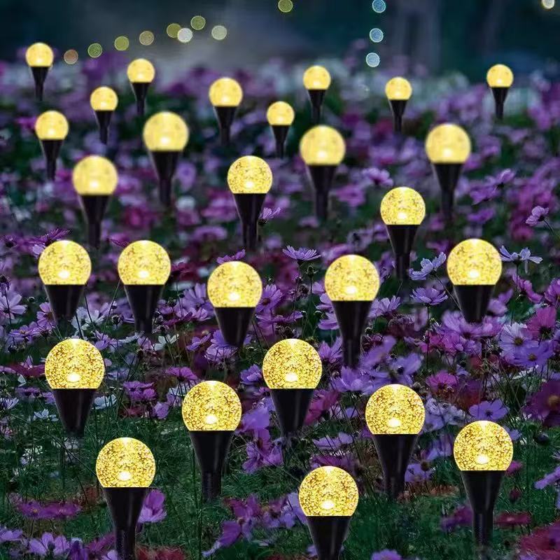 Crescent Moon Solar Gartensteckerlichter mit strukturiertem Acryl-Diffusor und warmweißem LED Brehn