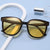 Damen stylische Sonnenbrille mit breitem Rahmen und UV-Schutz Brehn