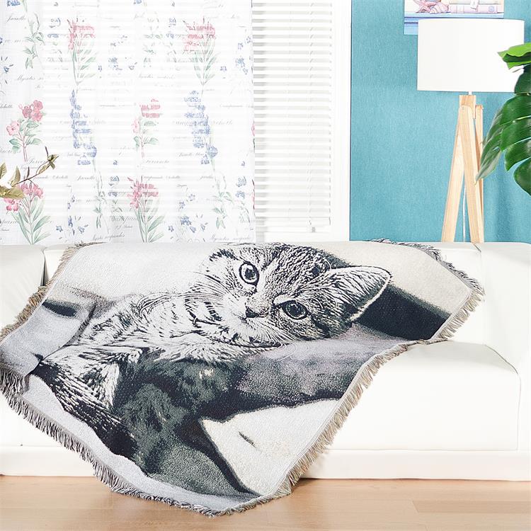 Künstlerische Katzenmuster-Wurfdecke