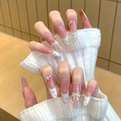 Premium Floral-Design Press-On Nägel Brehn