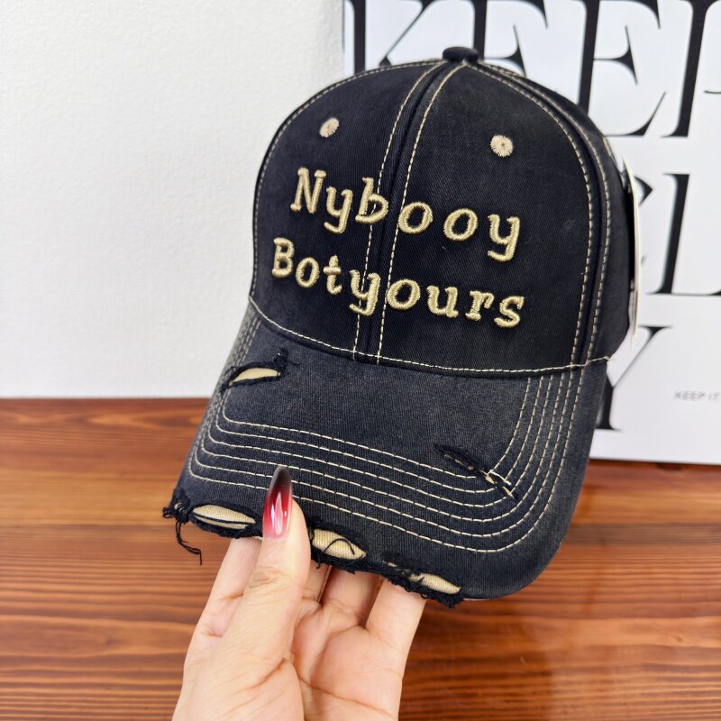 Damen Distressed Verstellbare Baseballkappe Brehn