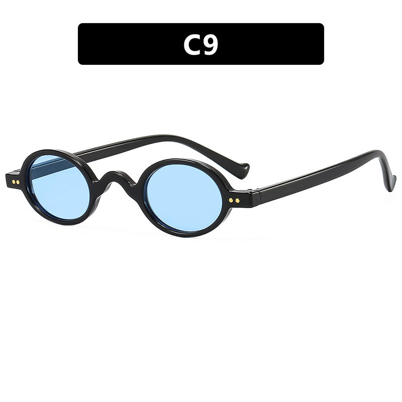 Damen runde Sonnenbrille mit markantem Design und hochwertigem Kunststoffrahmen Brehn