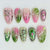 Dekorative florale Press-On Nageltips Brehn