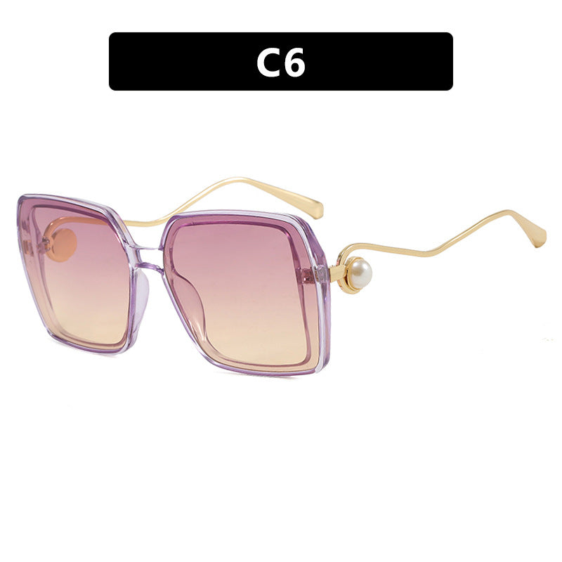Damen modische quadratische Brille mit elegantem Metallrahmen und einzigartigen Akzenten Brehn