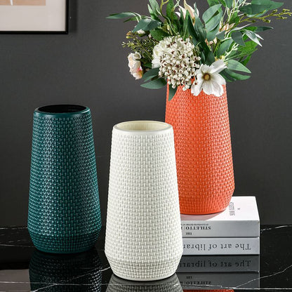 Texturierte Gewebte Dekorative Vase Brehn