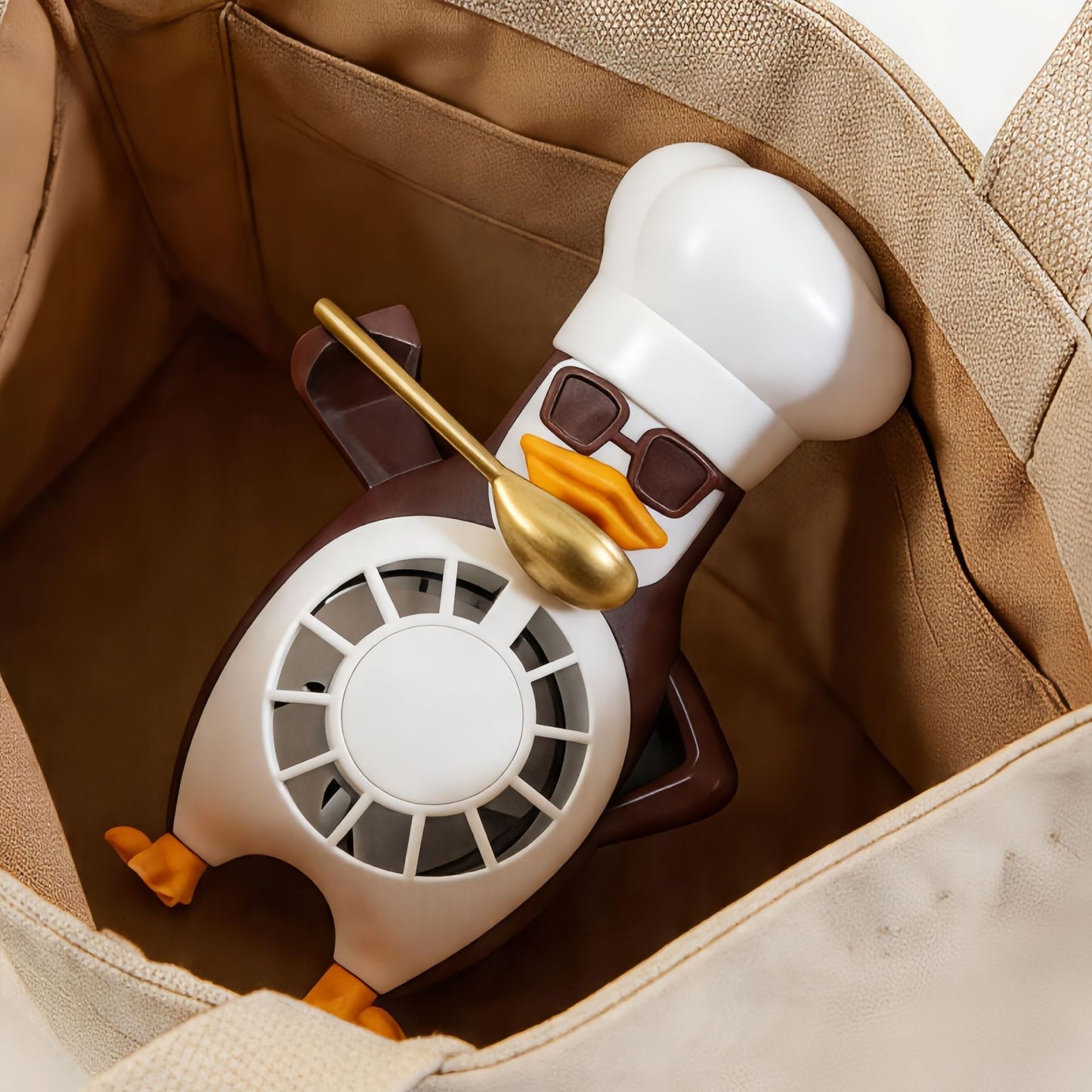 Damen Tischventilator im modernen Pinguin-Design Brehn