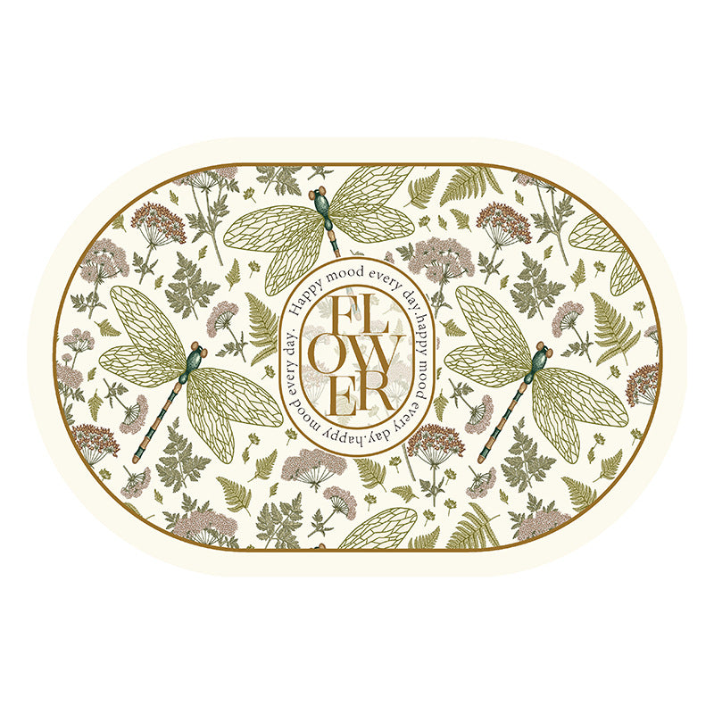 Blumenmuster Dekorativer Bodenmatte