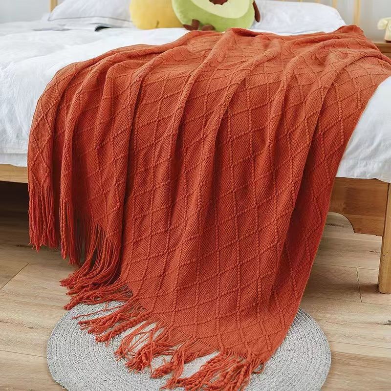 Elegante strukturierte Strickschal Brehn