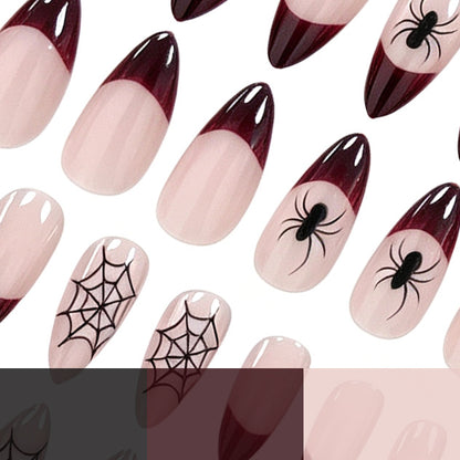 Halloween Kürbis und Spinne Nagelkunst Brehn