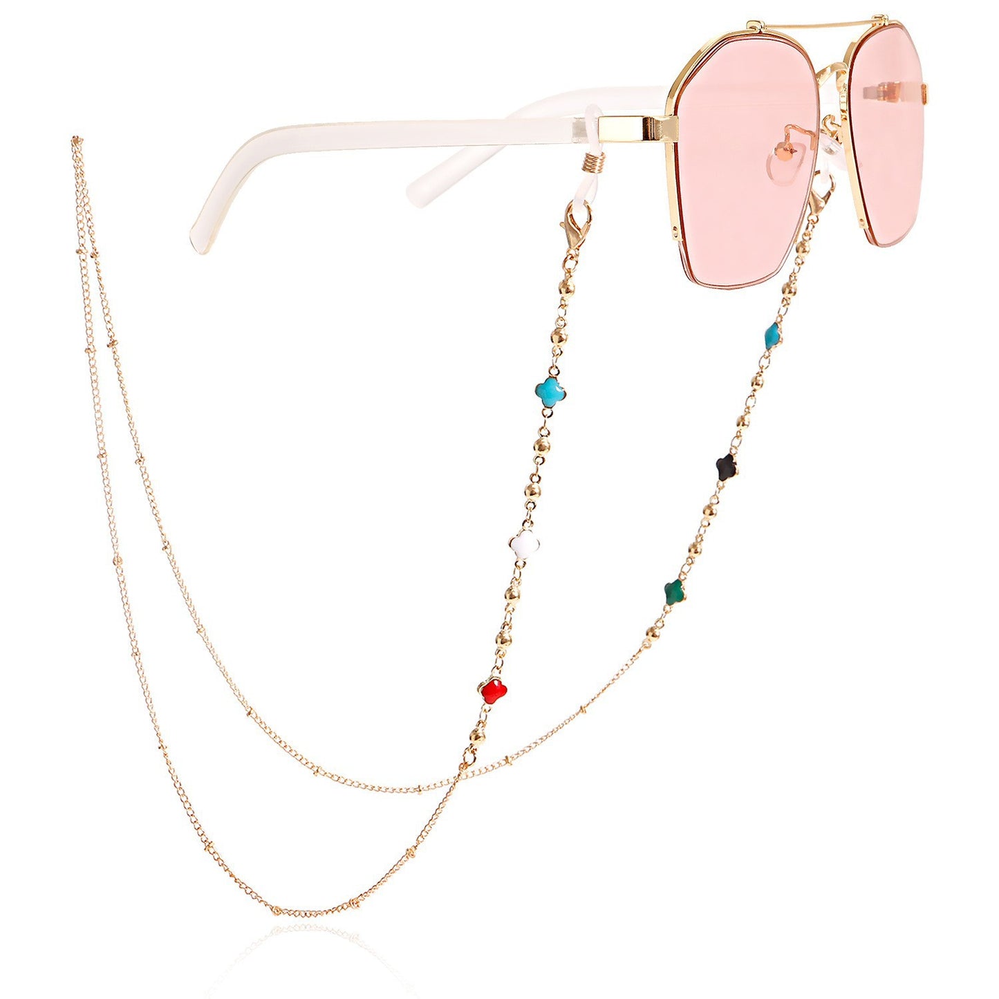 Stilvolle Sonnenbrille mit dekorativer Kette Brehn