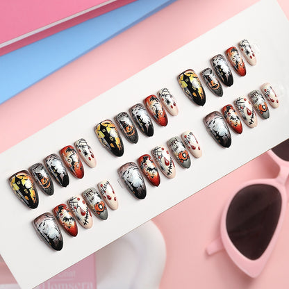 Kreatives Kunstnagelset mit Halloween-Motiven Brehn