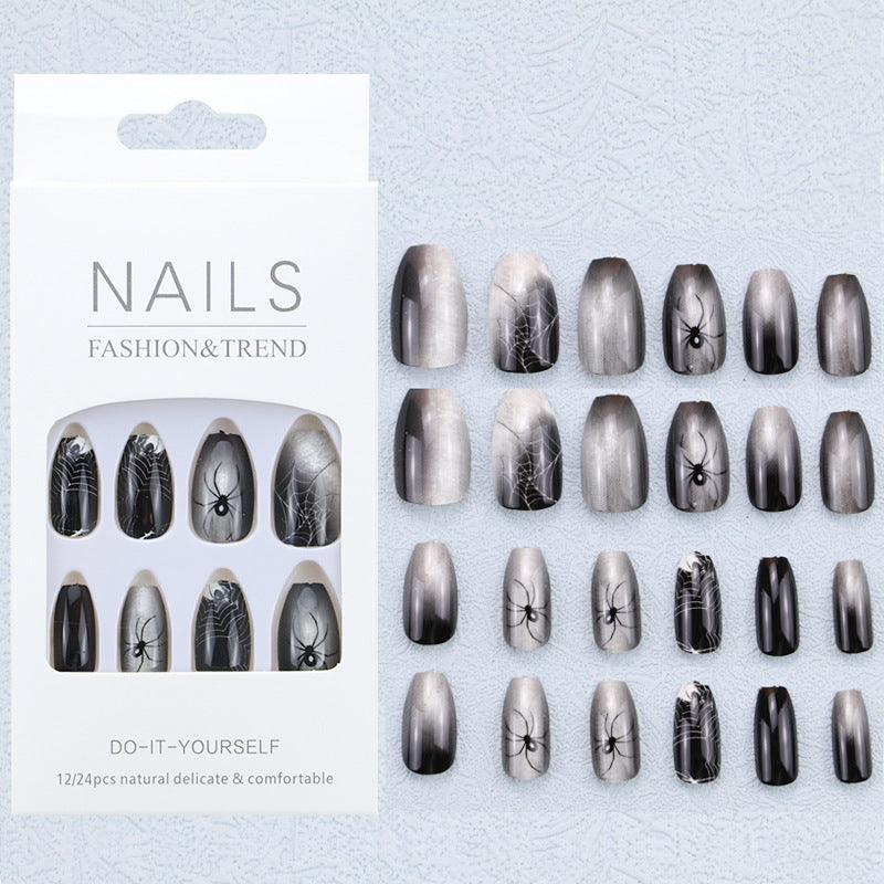 Künstlerisches Grafik Press-On Nagelset Brehn