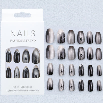 Künstlerisches Grafik Press-On Nagelset Brehn