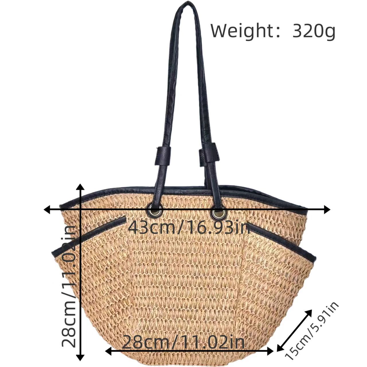 Freizeit-Strandtasche mit Seitlichen Fächern Brehn