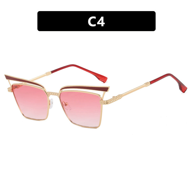 Damen quadratische Designer-Brille mit filigranem Metallrahmen Brehn