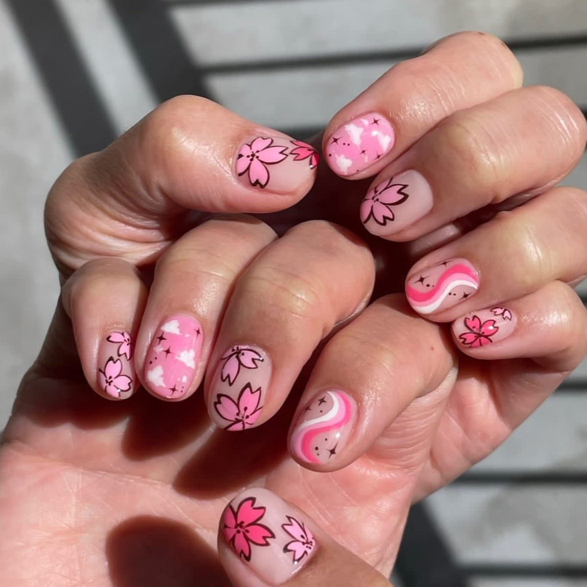 Blumen Design Nagelkunst Kit Brehn