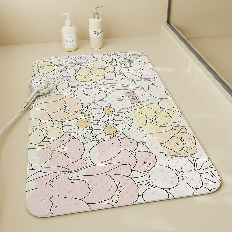 Blumenmuster Badematte Brehn