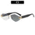 Elegante geometrische übergroße Sonnenbrille