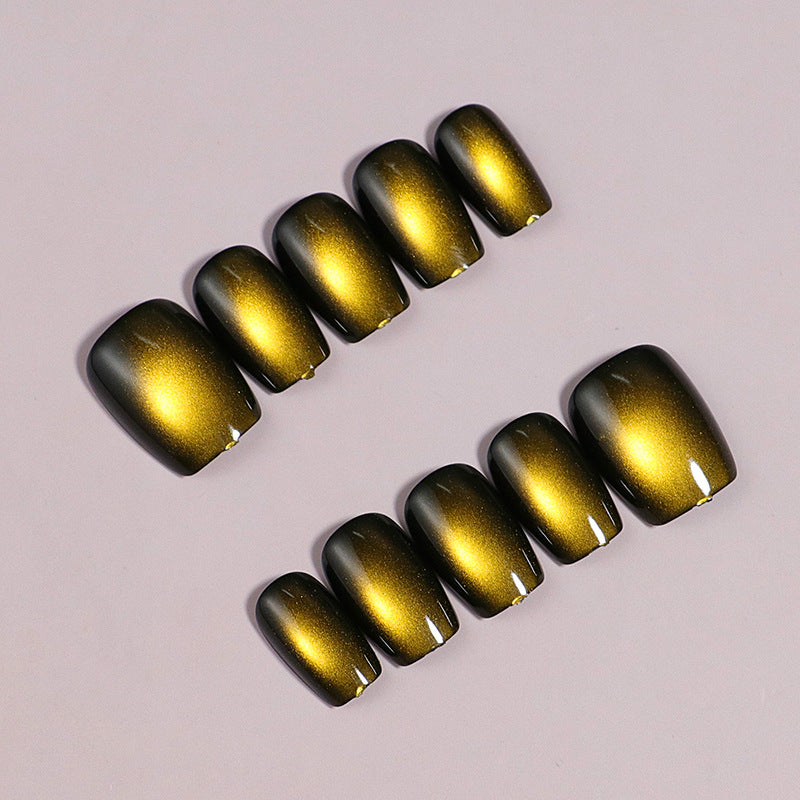 Glänzende Metallische Press-On Nagelspitzen Brehn